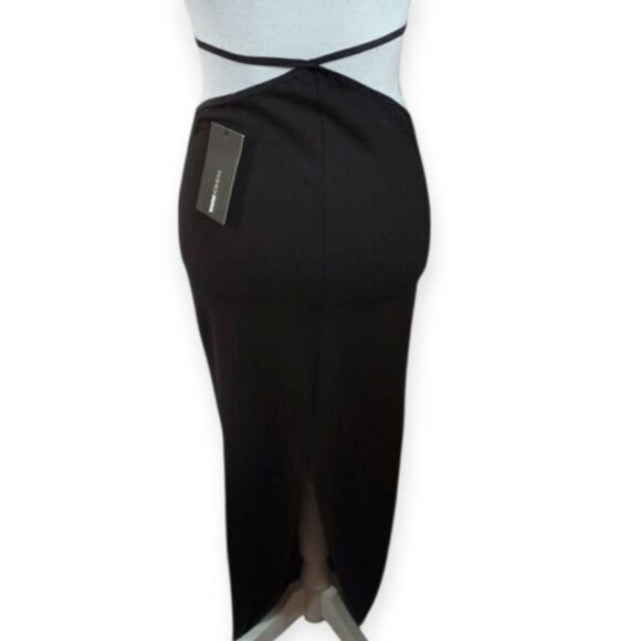 FASHION NOVA LET'S TALK ABOUT US BLACK MAXI SKIRT SZ.S NWT. - Picture 5 of 9